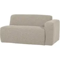 Woood Mojo Base 1,5-zits Bank Arm Rechts - Bouclé - Beige - 74x145x97