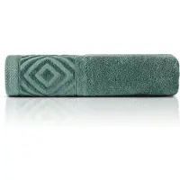Detexpol Paula Badhanddoek 140x70cm Donkergroen Katoen 550 g/m²