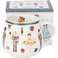 Duo Mok 430 ml Christmas Nutcracker - Feestelijke Porselein Collectie