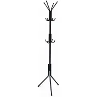 Hoppa! - Staande kapstok - 12 haken - zwart - staal - 45 x 45 x 183 cm (B x D x H)