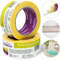 Elastica dubbelzijdige tape 48 mm x 25 m versterkt met gaas - sterk