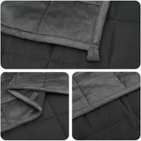 vidaXL Verzwaringsdeken Antraciet 135 x 200 cm 6 kg 100% Katoen 205T