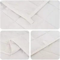 vidaXL Verzwaringsdeken Wit 140 x 200 cm 10 kg 100% Katoen 205T