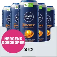 Nivea 12x Shampoo & Shower Gel 3in1 For Men Sport 500 Ml
