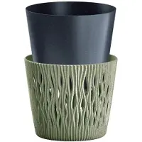 Prosperplast Groene ECO Pot met inzet, Ø 12,8 cm