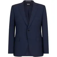 BOSS Heren Colbert met Revers (Blauw)