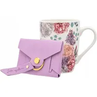 Altomdesign Porseleinen Mok met Portemonnee - Perfect Cadeau voor Moederdag & Valentijnsdag