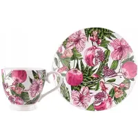Altomdesign Jumbo Mok Hibiskus 350ml - Tropische Vrolijkheid