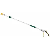 Famanu – Snoeischaar met telescoopfunctie, zilver/geel, verstelbaar van 1,3 tot 2 meter