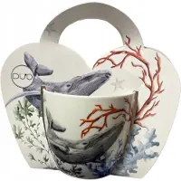 Duo Seaside Whale Mokka Mok 460ml - Maritiem Design