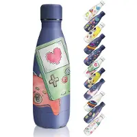 Famanu – Thermosfles van 18/8 roestvrij staal, 350 ml, BPA-vrij, vacuüm-geïsoleerd en lekvrij, perfect voor kinderen op school