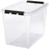 Smartstore Classic PP (Polypropeen) Opbergdoos 46 L Met deksel Transparant 39 x 59 x 43 cm 3 Stuks