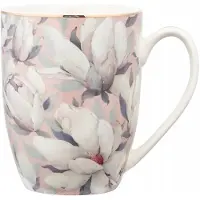 Altomdesign Porseleinen Mok Magnolia Roos - 350 ml