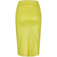 Diesel Ikaria getailleerde midirok voor dames (Geel)
