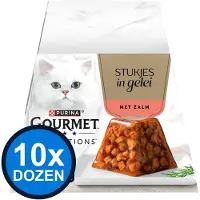 Gourmet 10x - Revelations Zalm in Gelei - Kattenvoer Natvoer - 4x57g