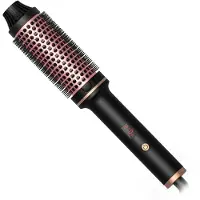 MODFU Krultang Keramisch – 3-in-1 Krulborstel & Stijltang – Instelbare Temperatuur 120-210°C – Geschikt voor alle haartypes – Zwart