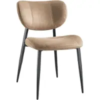 Pronto Wonen Eetkamerstoel Gomba - Taupe - Stof - 4 Poten -