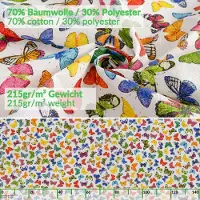ANRO Tafelkleed Kleurrijke vlinders Meerkleurig 240x140cm Met sierband Afwasbaar Waterafstotend