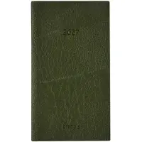 Brepols agenda 2027 - NOTAVISION [0.754] - LUCCA - Zakagenda - 1 week op 2 pagina's - Weekoverzicht - Groen - 8.9 x 16 cm