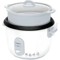 Tyr Rijstkoker - Capaciteit 10 Kopjes - Multifunctioneel - Rijstkoker met Keramische Binnenpan - Wit - 30cm x 30cm x 31cm