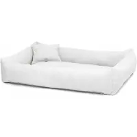 Elmo Luxe Hondenmand Wit Eco-leer 80x65cm - Comfort & Stijl