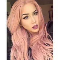 Exogio Cosplay Pruik Regenboog Krullend Pruiken Mode Kostuum Haar Anime Volledige Golvende Feestpruik 70Cm