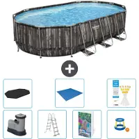 Bestway Power Steel Ovaal - 610x366x122 cm - 6-delig - Model S568