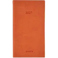 Brepols agenda 2027 - NOTAVISION [0.754] - LUCCA - Zakagenda - 1 week op 2 pagina's - Weekoverzicht - Oranje - 8.9 x 16 cm
