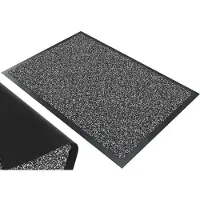 Famanu – Deurmat voor binnen en buiten, antislip, stofdicht, ingangsmat, waterdicht, wasbaar, 60 x 90 cm, antraciet