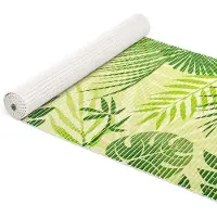 ANRO Badmat Tropisch Groen 65x1000cm Antislip Douchemat Afwasbaar Sneldrogend