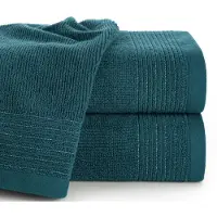 Eurofirany Luxe Katoenen Badhanddoek LARI 50x90cm 500 GSM Donker Turquoise