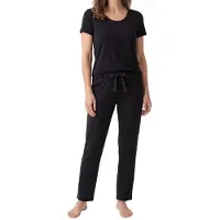 Schiesser Pyjama 'Mix & Relax' zwart