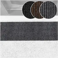 ANRO Deurmat Mischa Grijs 120x40cm – Schoonloopmat Antislip Rubber