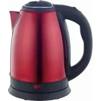 ALLVIA Waterkoker Camping - Waterkoker Klein - Waterkoker met Temperatuurregeling - Capaciteit 1,8L - Verwijderbaar en Wasbaar Filter - Rood - 25cm x 19cm x 22cm