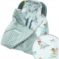 Kerstin Baby Deken voor Autostoel, Draagzak & Kinderwagen - Zacht & Warm