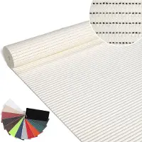 ANRO Badmat Wit 130x10cm Antislip Douchemat Afwasbaar Sneldrogend