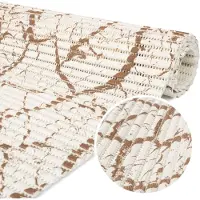 ANRO Badmat Marmer Beige 65x180cm Antislip Douchemat Afwasbaar Sneldrogend