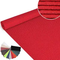 ANRO Badmat Vuurrood 65x200cm Antislip Douchemat Afwasbaar Sneldrogend