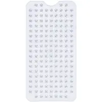 BSS Badmat Antislip voor Bad - 100x39 cm - Antislip Badmat met Zuignappen, BPA-vrij, Slipvrije Bad- en Douchemat - Transparant