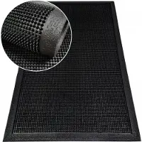 Nestor Rubberen Deurmat 40x60 cm - Antislip & Weerbestendig