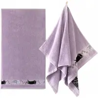 Zwoltex Luxe Badhanddoek Katoen Egpytisch Paars 30x50cm 400g/m²