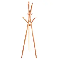 Famanu – Staande kapstok van hout, 9 voet hoog, modern design voor het ophangen van jassen en accessoires in de hal of woonkamer