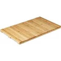 Famanu – Bamboe badmat voor de badkamer, antislip douchemat, hygiënisch en vochtbestendig, afmetingen 40x65 cm, natuurlijk design