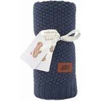 Mayamoo Bamboe Baby Deken 80x100 cm Navy Blauw