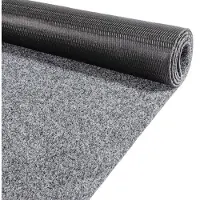 ANRO Loper Grijs 140x100cm – Schoonloopmat Gangloper Antislip Wasbaar Vuilvangmat Op Maat Binnen