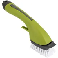 Aihontai Schoonmaakborstel met lange steel en zeepdispenser, voor pannen, gootstenen en afwas.