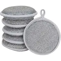 Aihontai Set van 6 draadgaas vaatdoeken, herbruikbaar en veelzijdig voor het schoonmaken van de keuken.