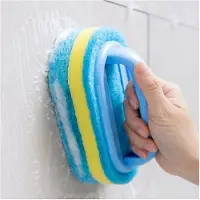 Aihontai Schoonmaakborstel, sponsborstel met comfortabele ergonomische handgreep, badkamerborstel