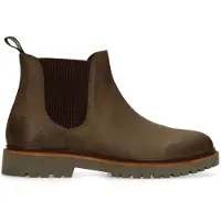 Manfield Groene nubuck chelsea boots | Maat 45