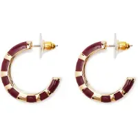 Manfield Bordeaux rode ringen met gouden details | Maat adult